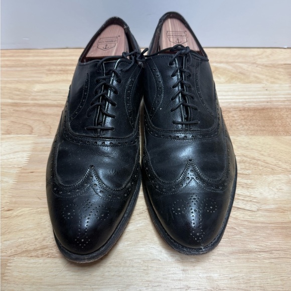 Vintage made in USA Allen Edmonds Black Leather Oxfords - Picture 3 of 9